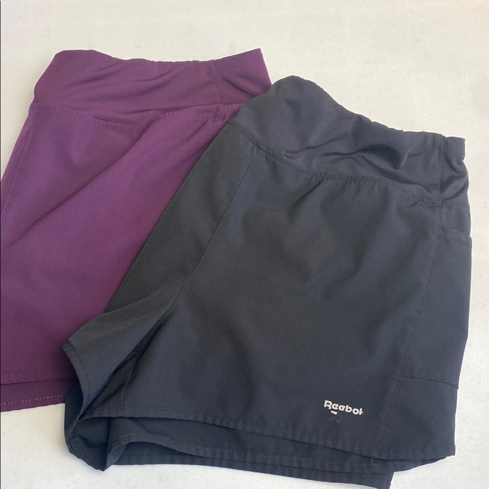 Reebok Women's  Swim Shorts - Black & Plum Bundle large